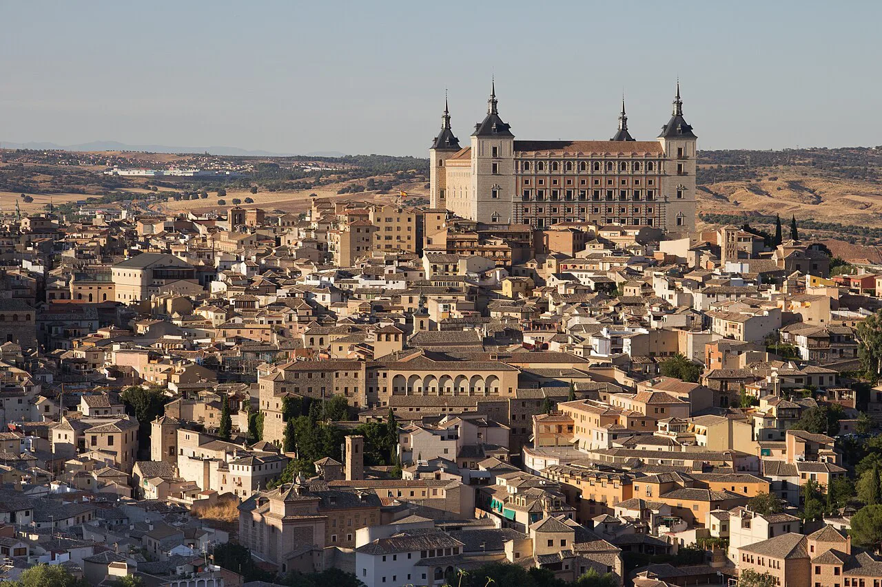 Toledo's old town with the Alcázar.