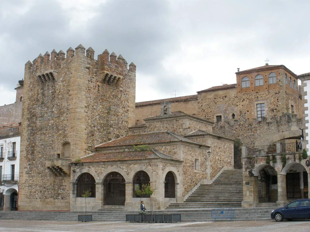 The Ermita de la Paz and Torre de Bujaco, Cáceres.