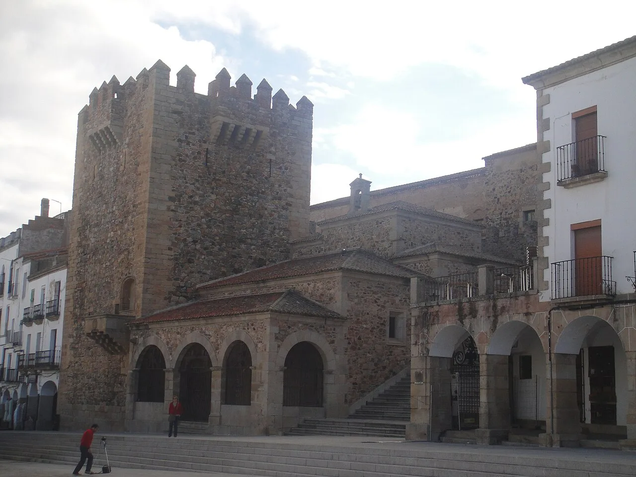 The Torre de Bujaco and Ermita de la Paz, Cáceres.