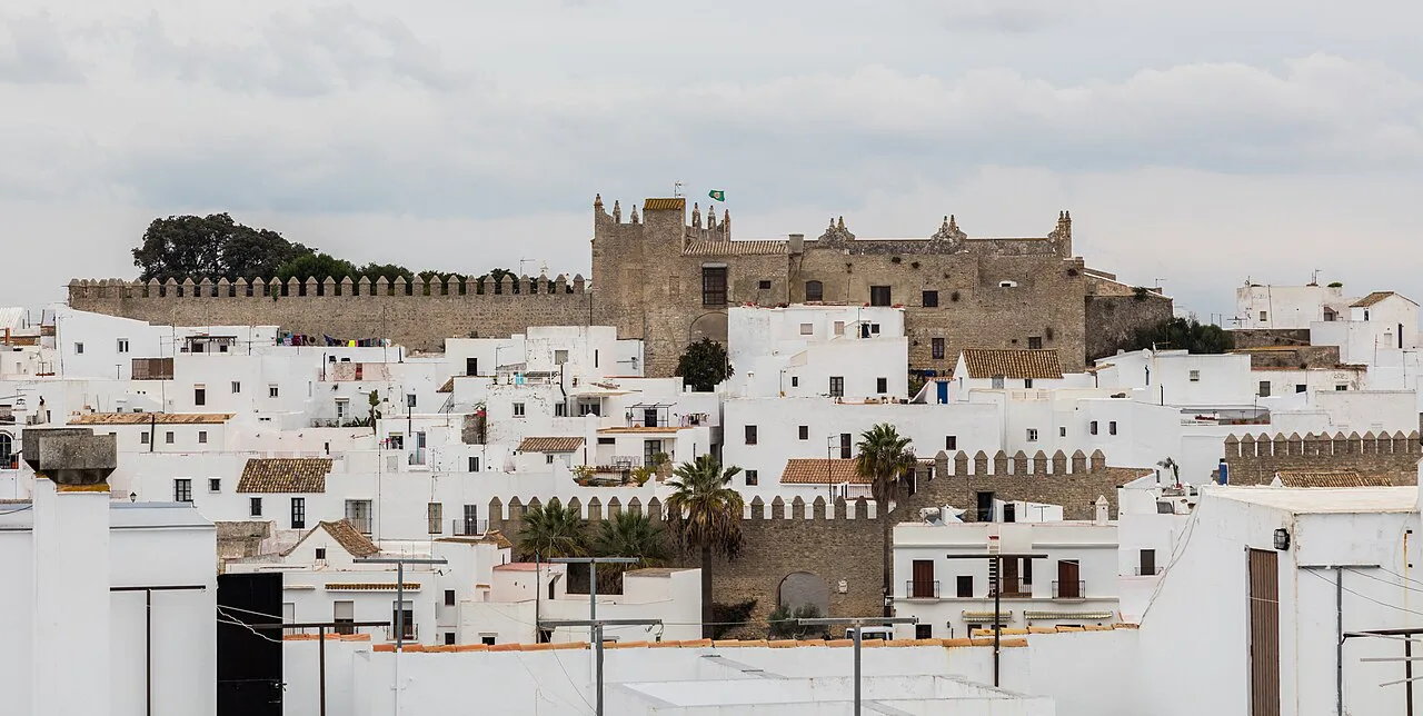 Vejer de la Frontera's white houses below its castle.