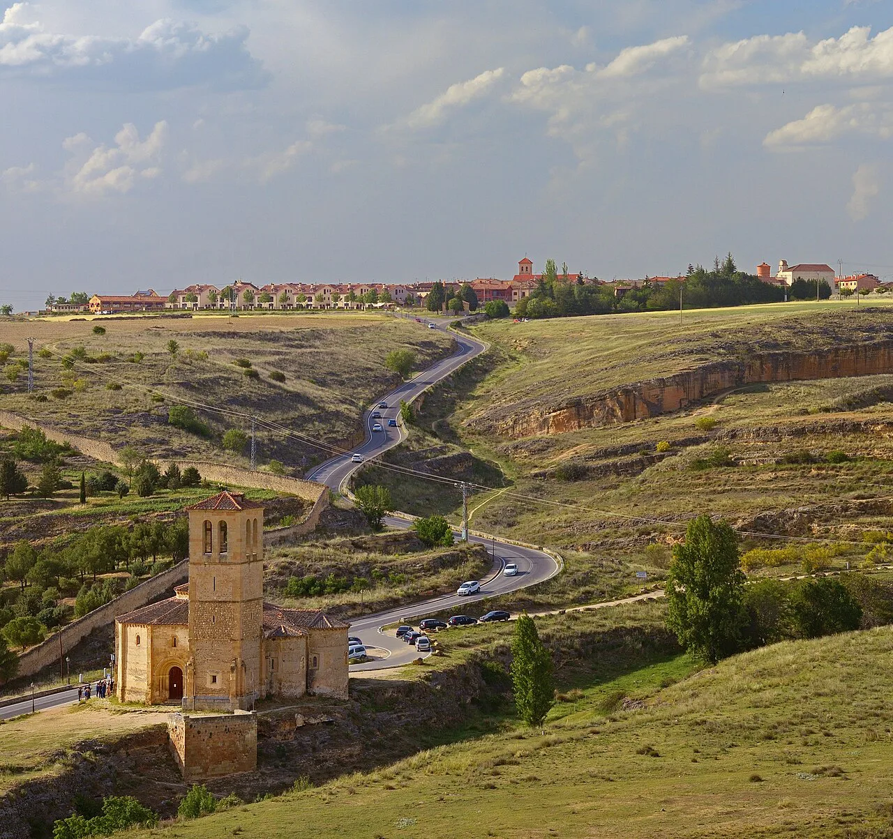 The Church of Vera Cruz in Segovia seen from the Alcázar.
